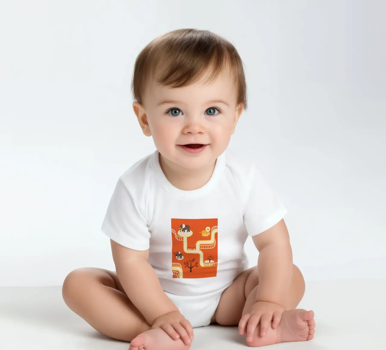 Zoo Retro Pop body neonato maniche corte da THE LATEST SHOP