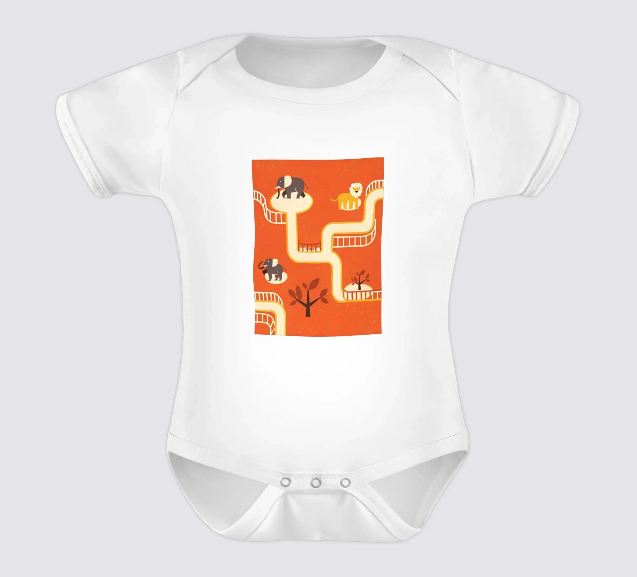 Zoo Retro Pop body neonato maniche corte da THE LATEST SHOP