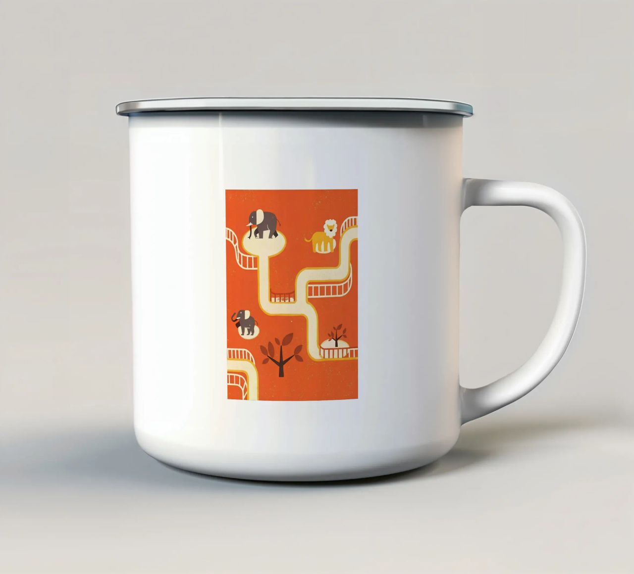 Zoo Retro Pop tazza in smalto da THE LATEST SHOP