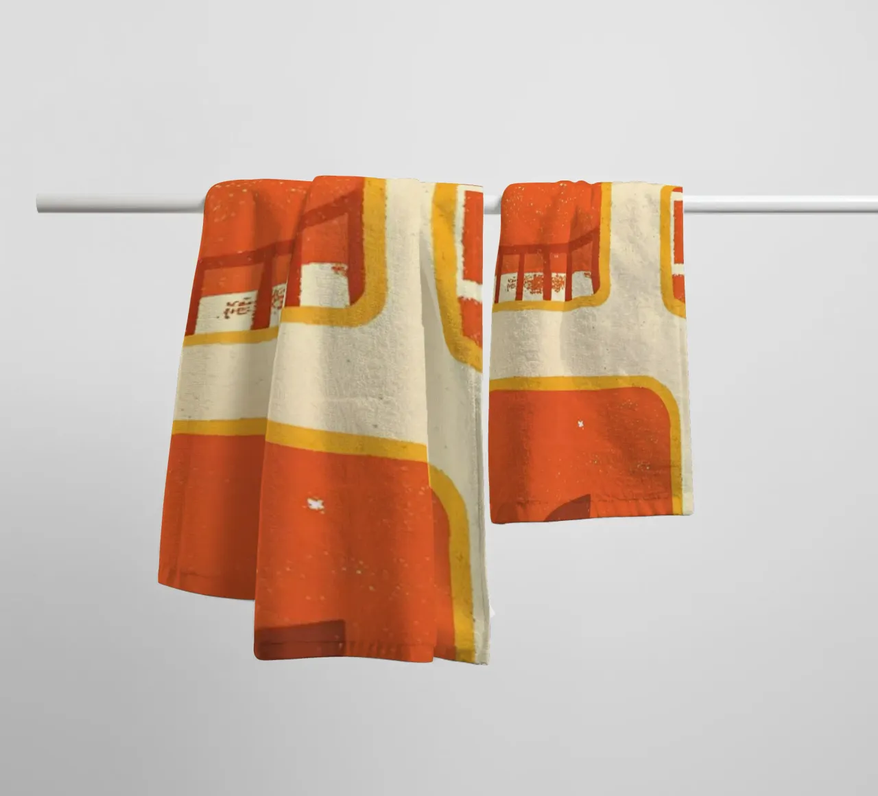 Retro Pop Zoo towel by THE LATEST SHOP