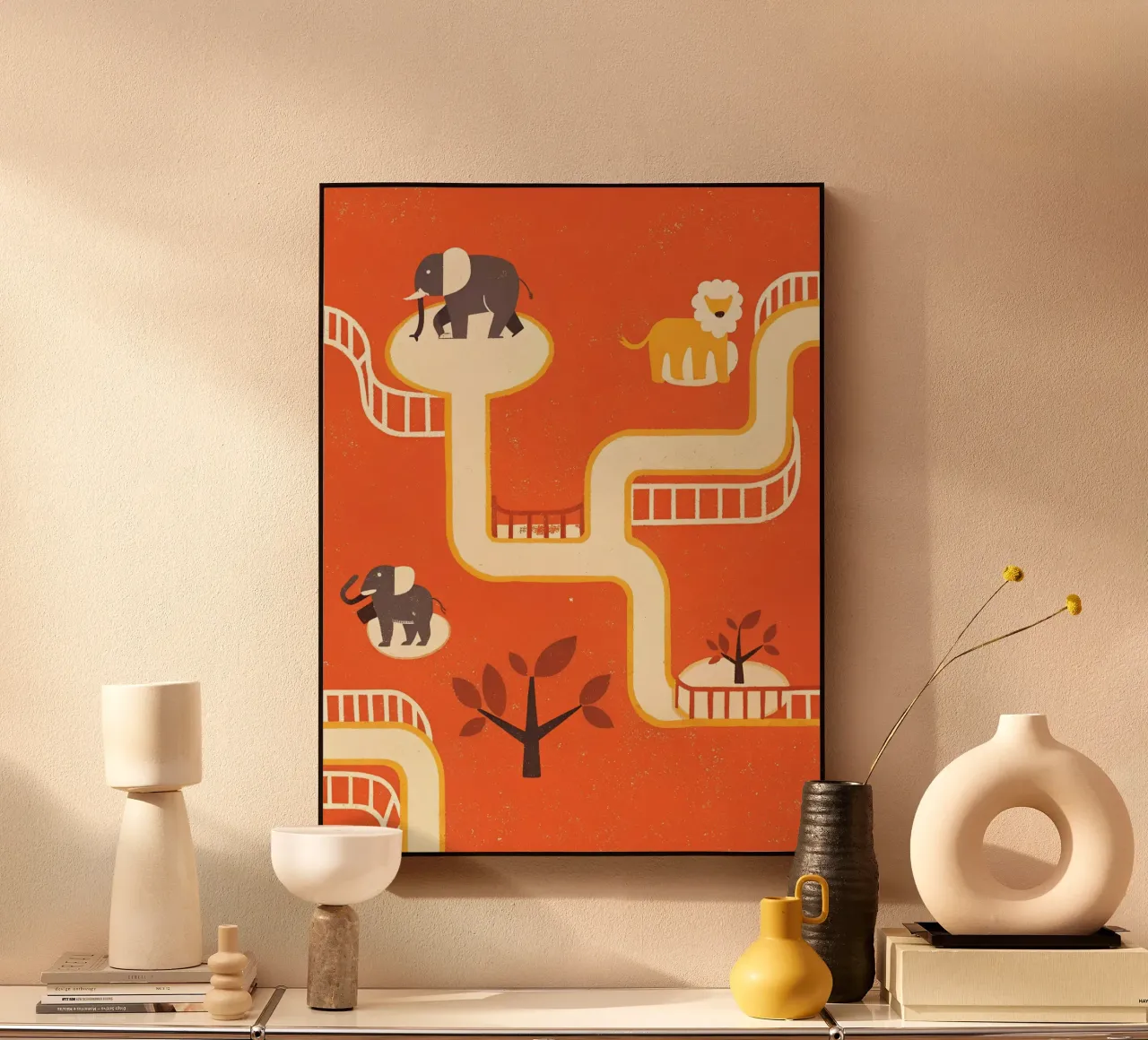 Zoo Retro Pop pannello forex da THE LATEST SHOP