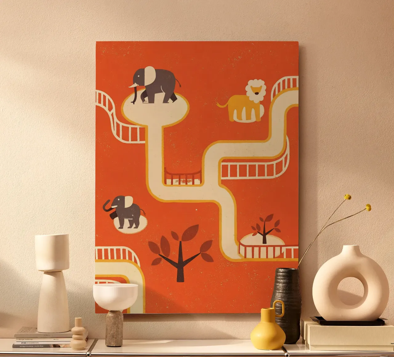 Zoo Retro Pop pannello forex da THE LATEST SHOP