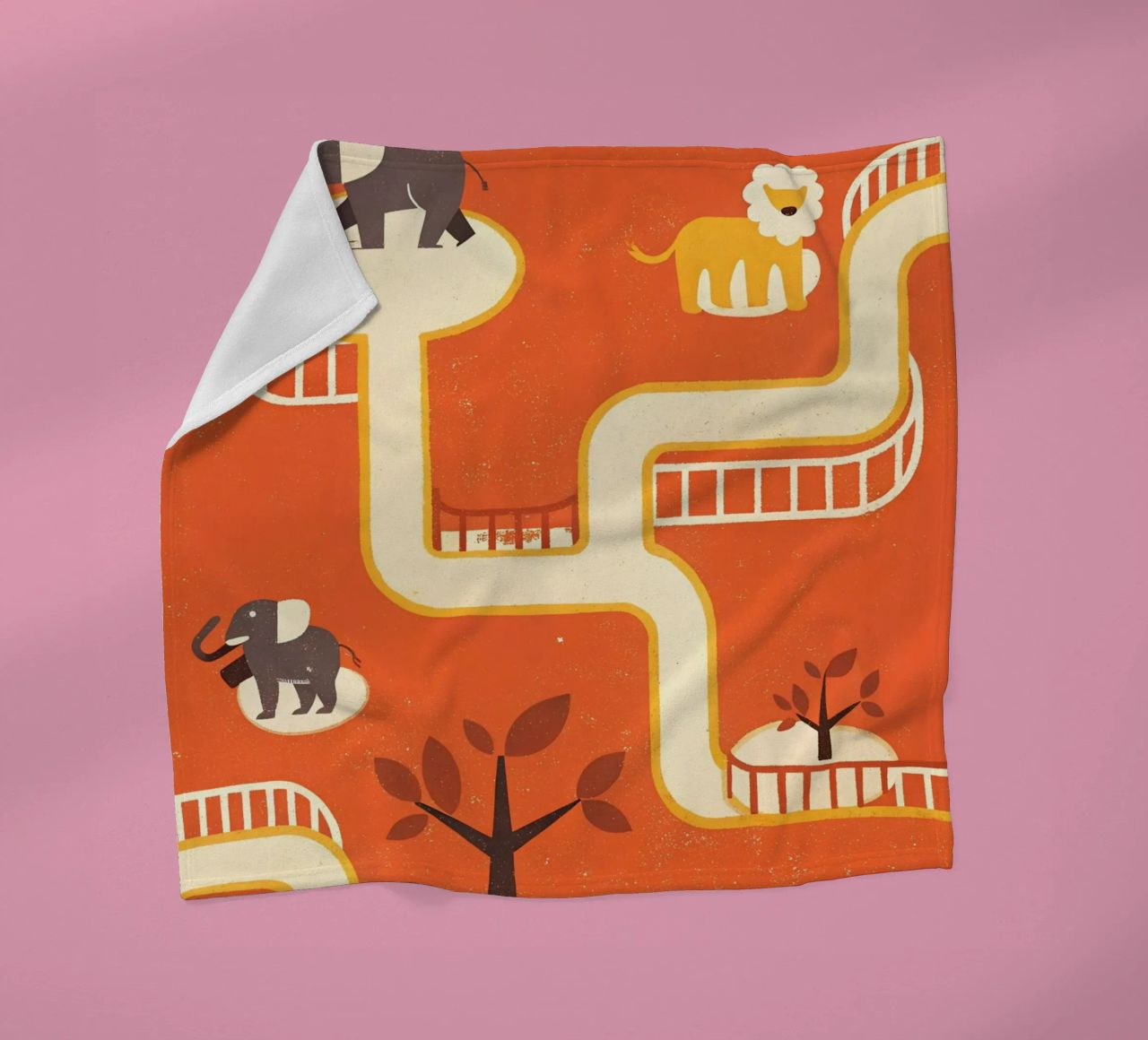 Zoo Retro Pop coperta in pile da THE LATEST SHOP