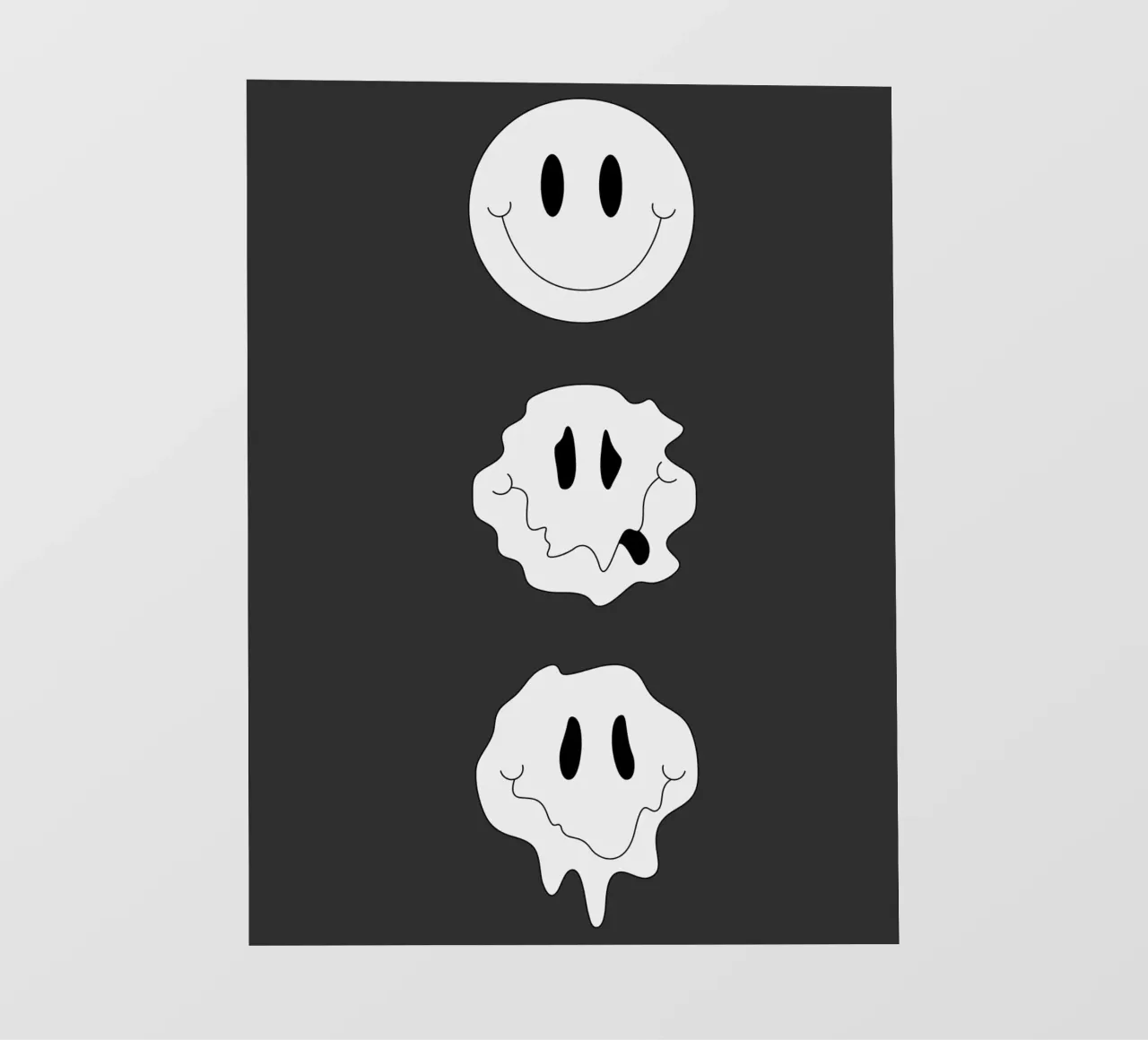 MELTING SMILEY pellicola backlit da Einfach Uebel
