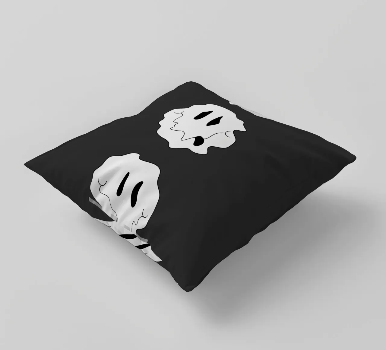 MELTING SMILEY cuscino da Einfach Uebel