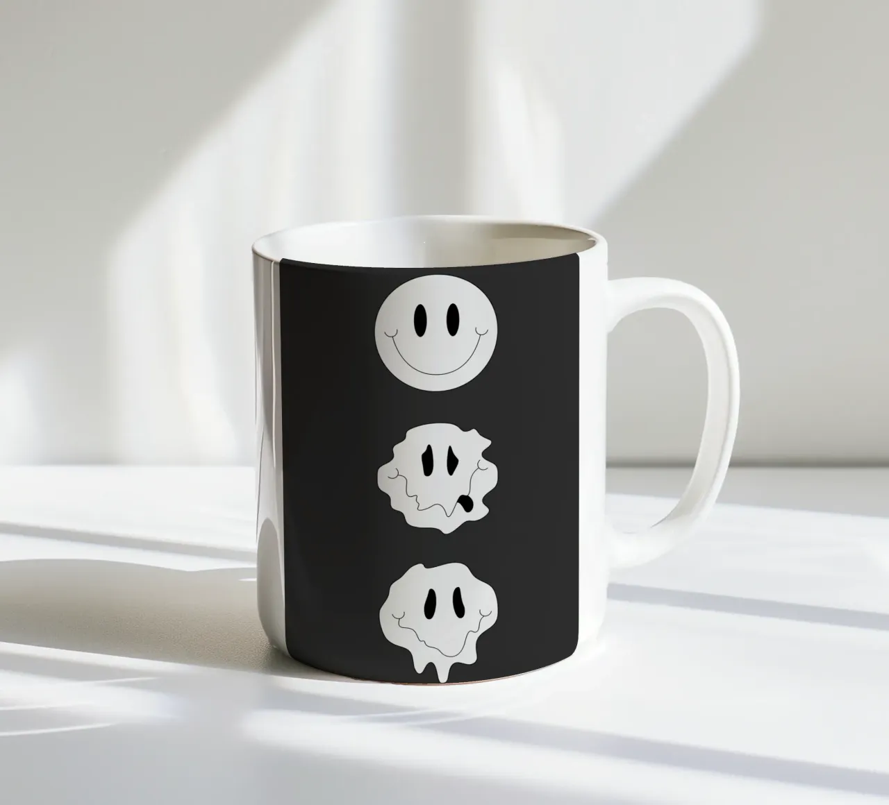 MELTING SMILEY tazza in ceramica da Einfach Uebel
