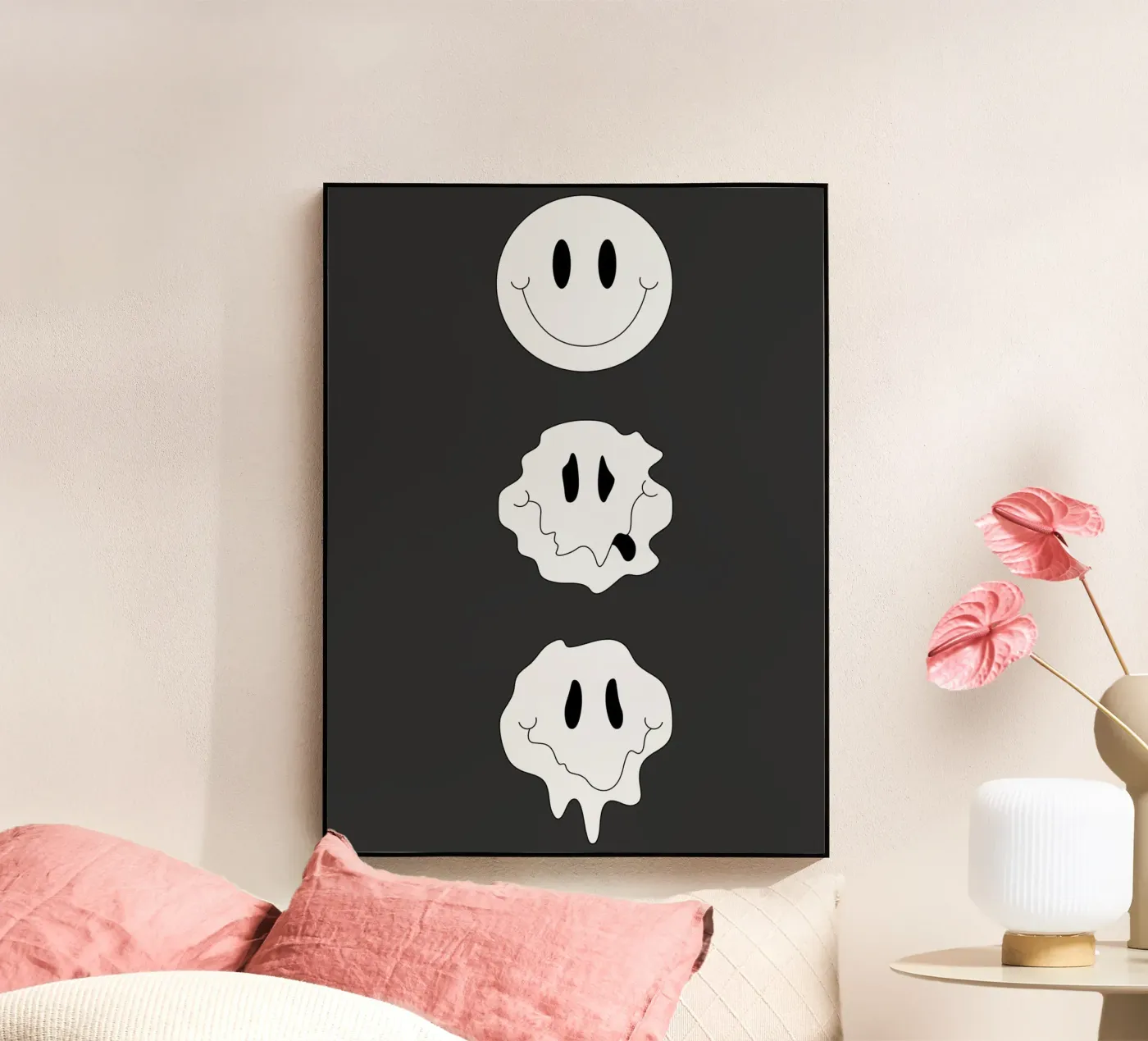 MELTING SMILEY Acryl-Glas von SMRT STUDIO