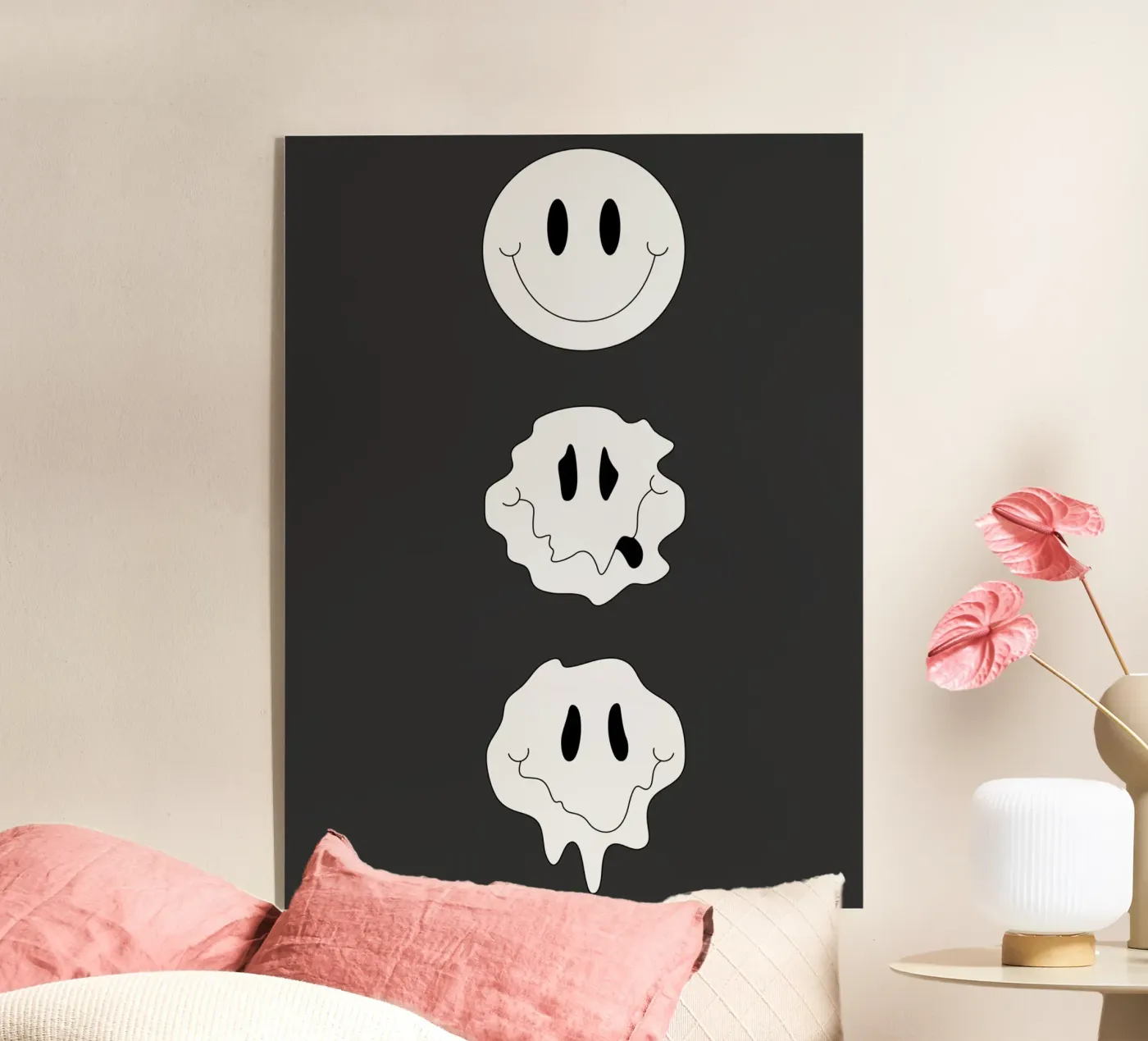 MELTING SMILEY Acryl-Glas von SMRT STUDIO