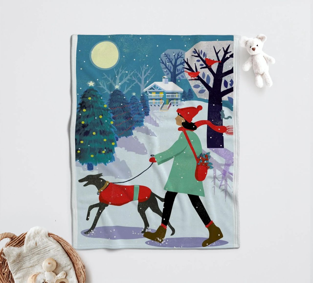 Whippet Walk coperta in pile da Rocket68