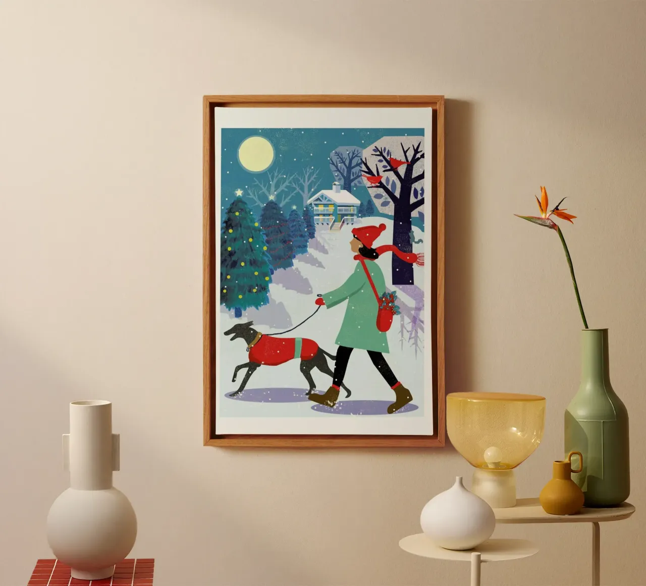 Whippet Walk canvas by Rocket68