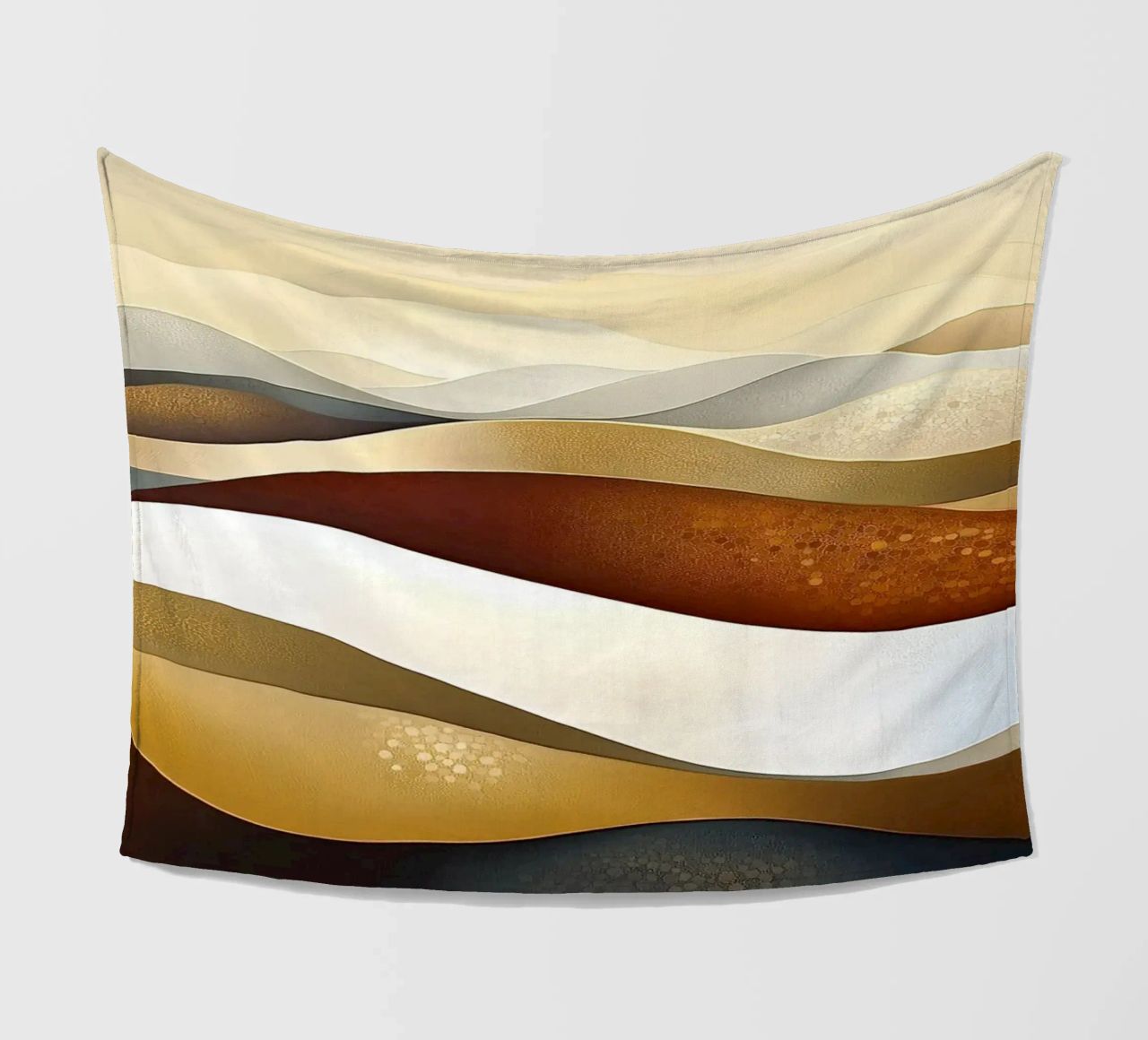 Paesaggio astratto con colori marroni coperta in pile da Imagine