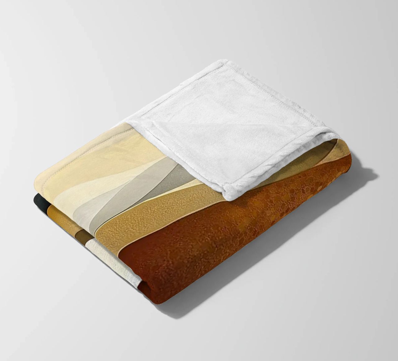 Paesaggio astratto con colori marroni coperta in pile da Imagine