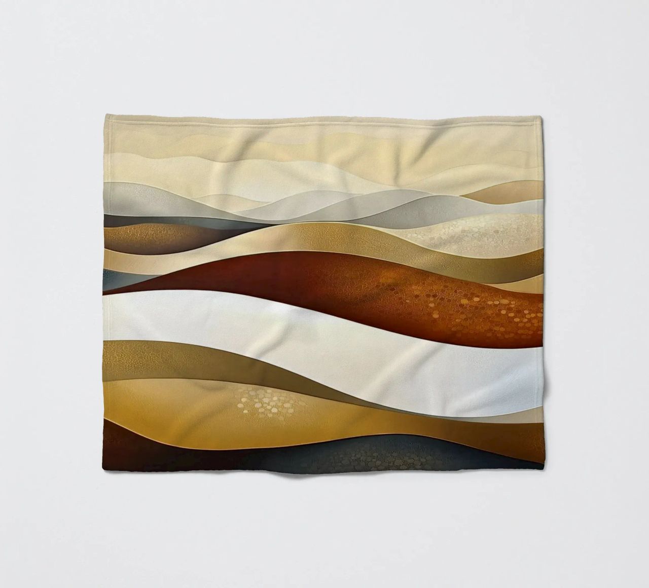 Paesaggio astratto con colori marroni coperta in pile da Imagine