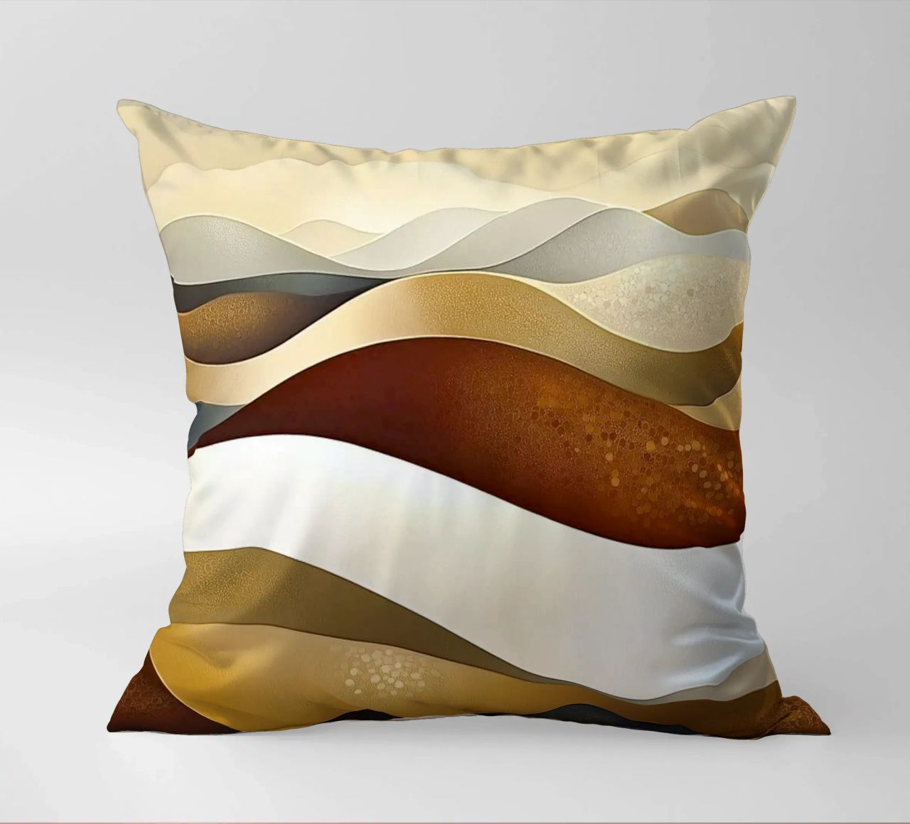 Paesaggio astratto con colori marroni cuscino da Imagine