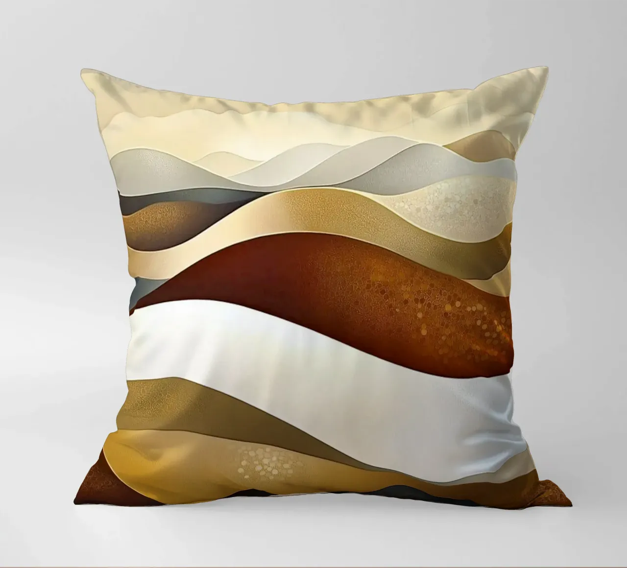Paesaggio astratto con colori marroni cuscino da Imagine