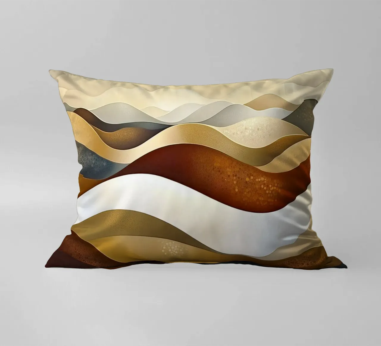 Paesaggio astratto con colori marroni cuscino da Imagine