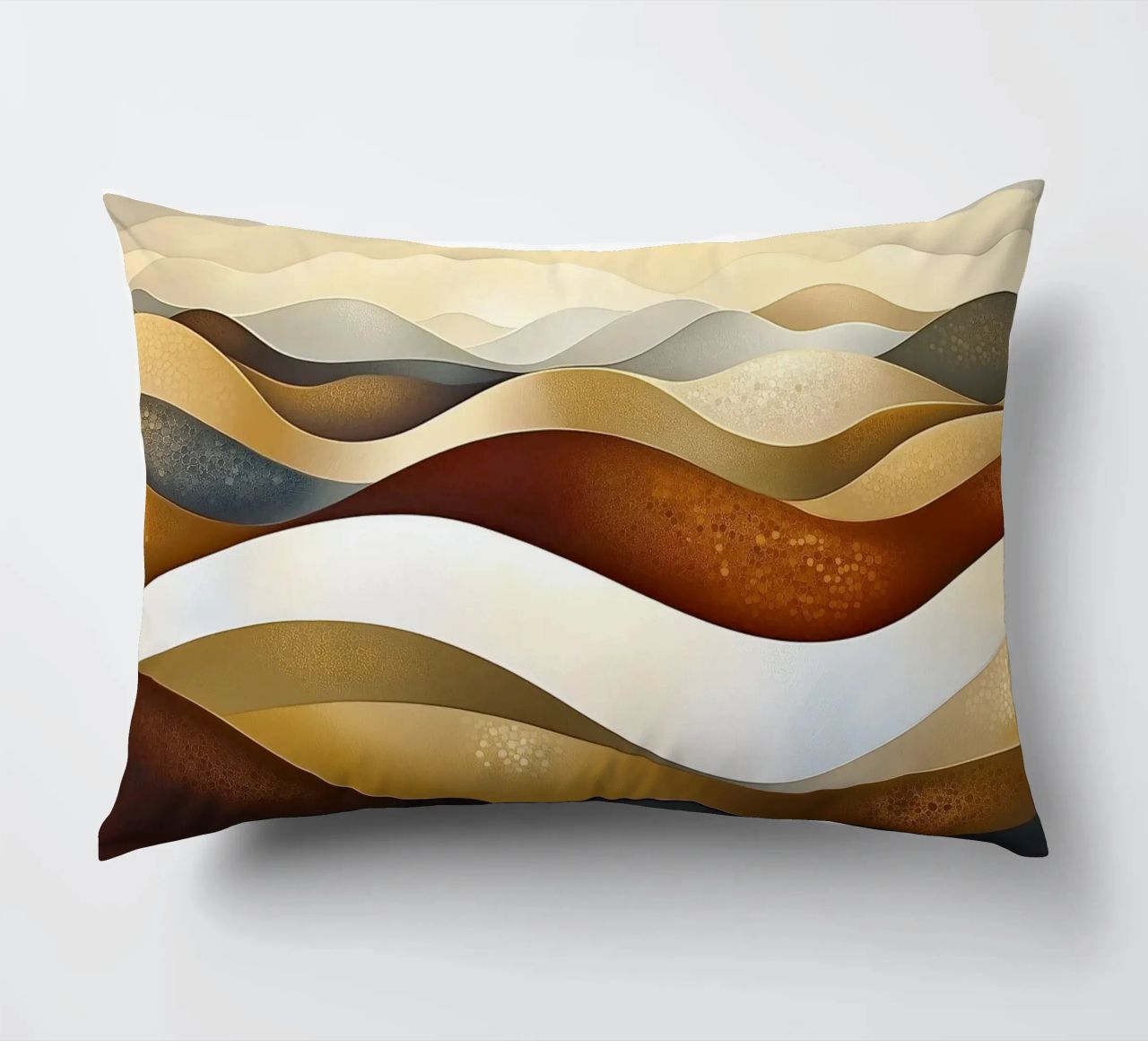 Paesaggio astratto con colori marroni cuscino da Imagine