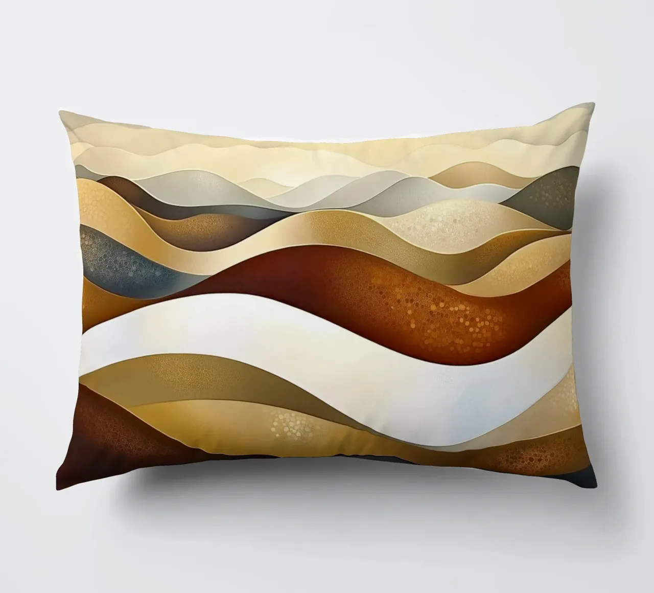 Paesaggio astratto con colori marroni cuscino da Imagine