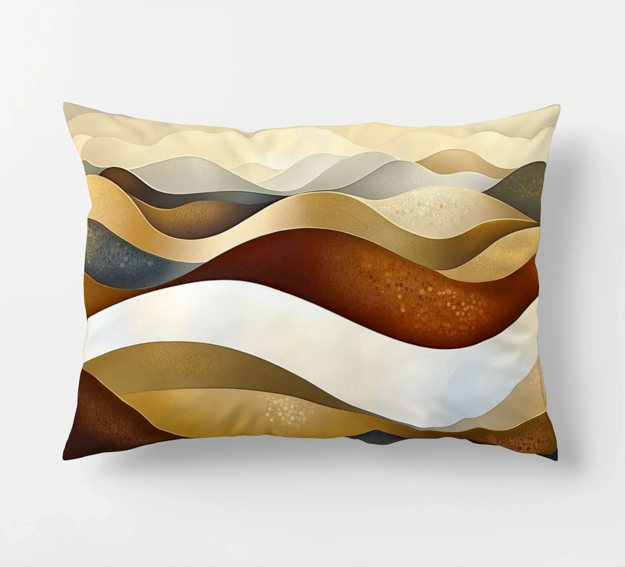 Paesaggio astratto con colori marroni cuscino da Imagine