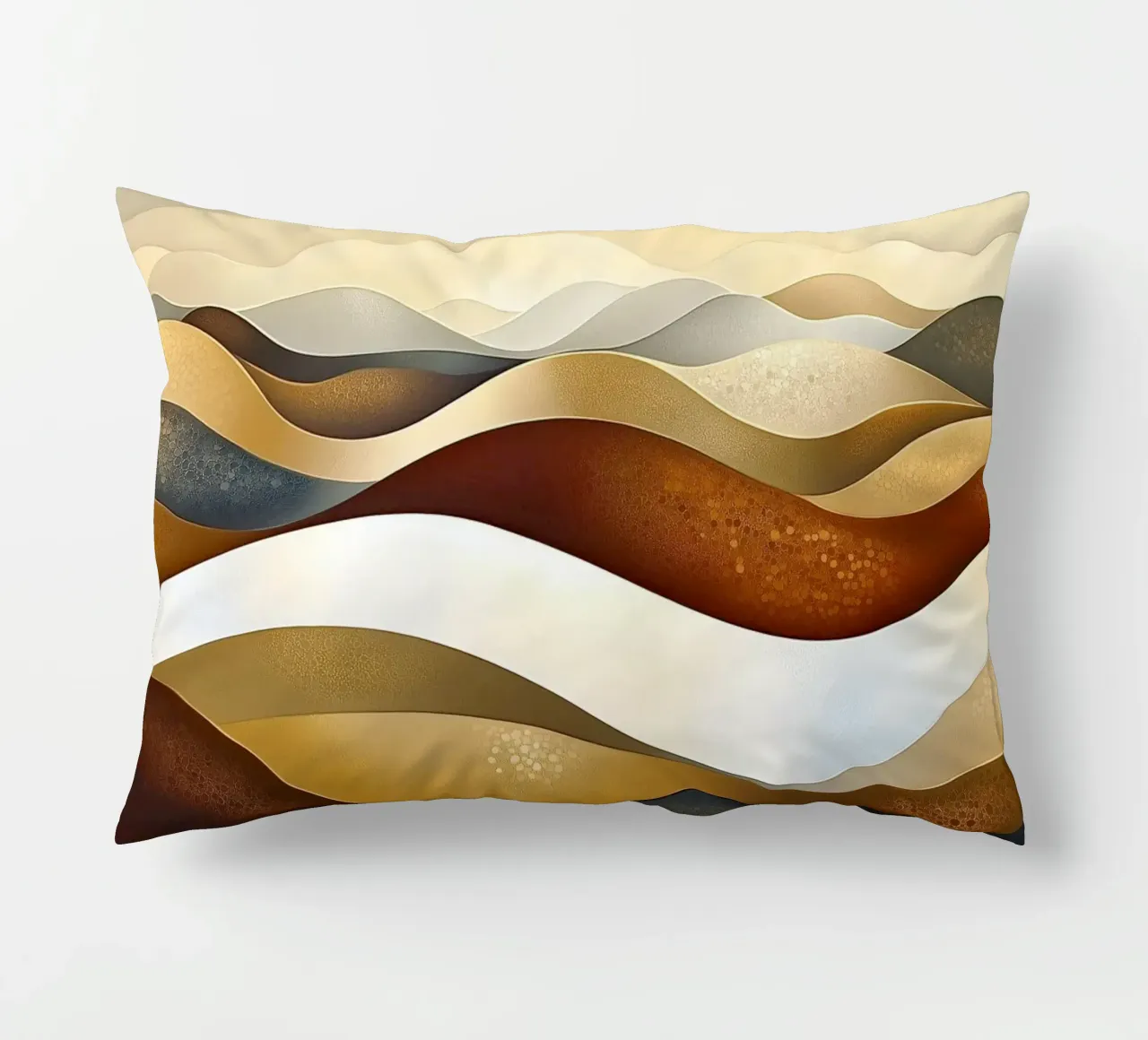 Paesaggio astratto con colori marroni cuscino da Imagine