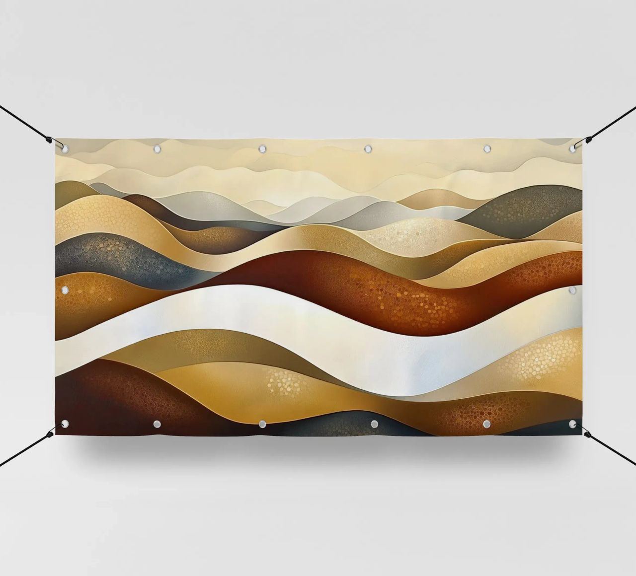 Paesaggio astratto con colori marroni telo in pvc da Imagine
