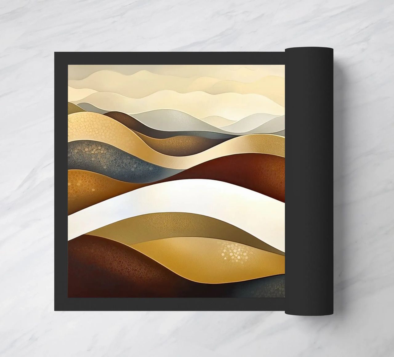 Paesaggio astratto con colori marroni zerbino da Imagine