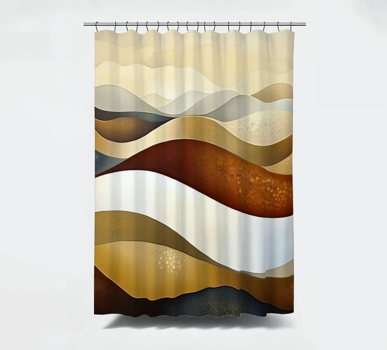 Paesaggio astratto con colori marroni tenda da doccia da Imagine