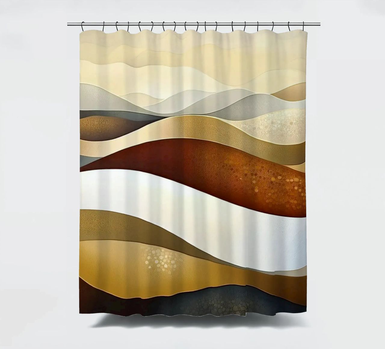 Paesaggio astratto con colori marroni tenda da doccia da Imagine