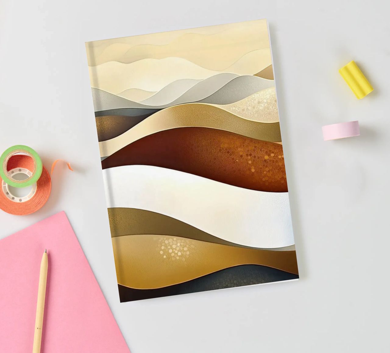 Paesaggio astratto con colori marroni diario da Imagine