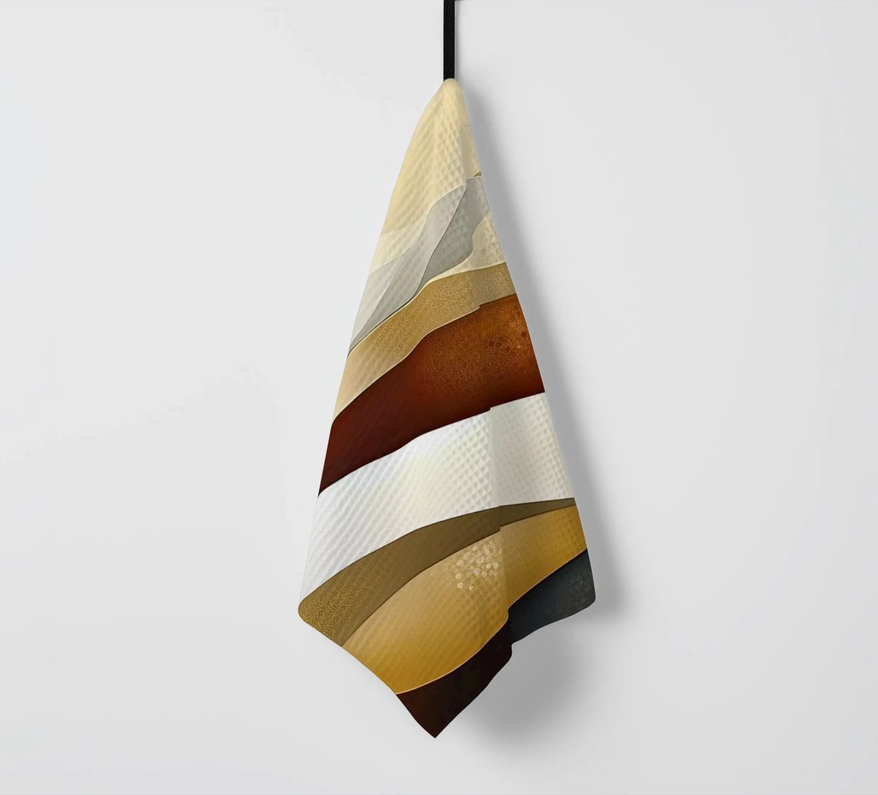 Paesaggio astratto con colori marroni canovaccio da cucina da Imagine