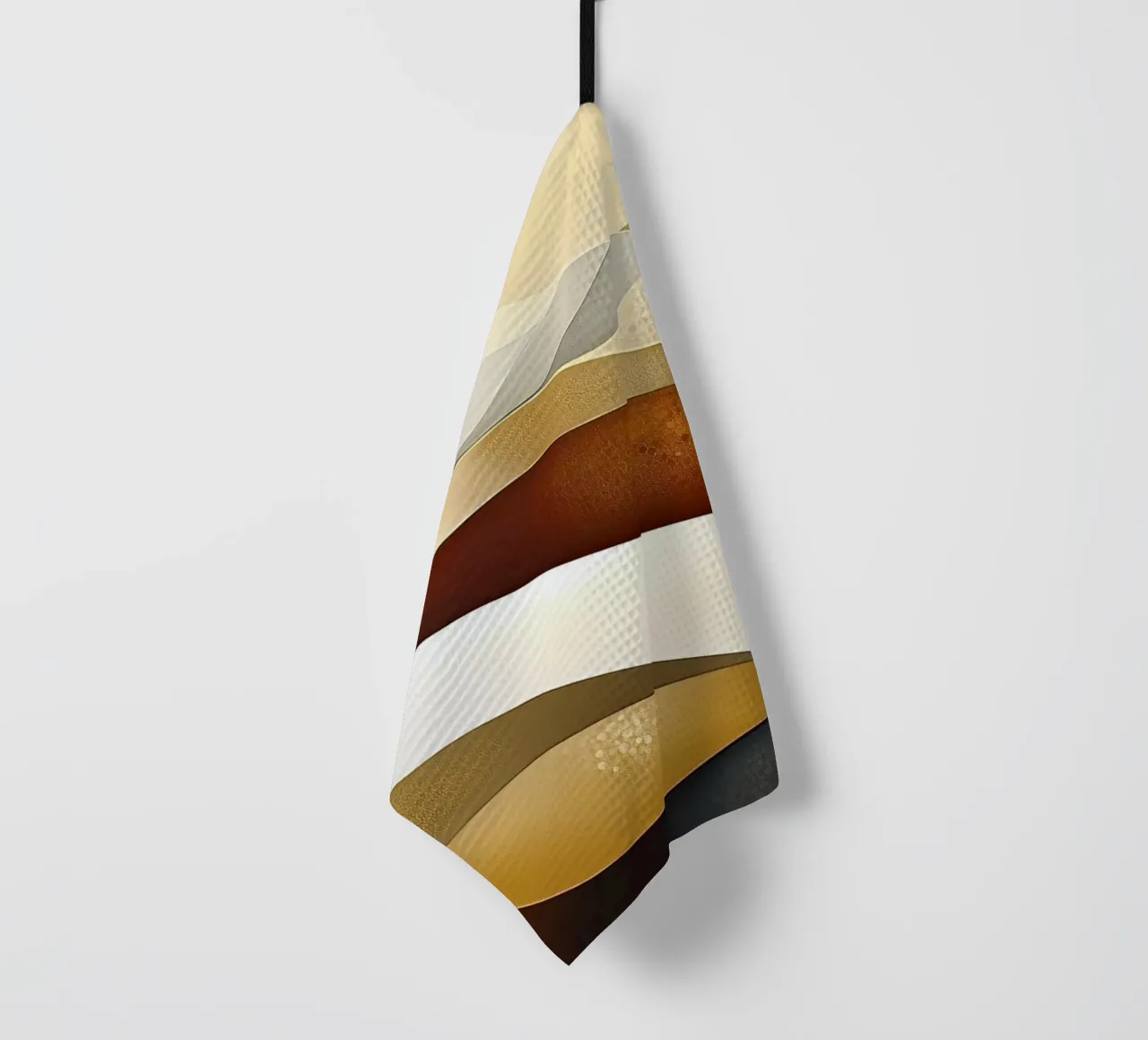 Paesaggio astratto con colori marroni canovaccio da cucina da Imagine