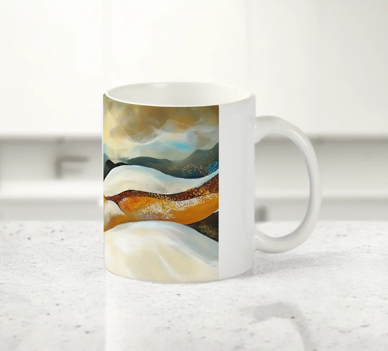 Paesaggio astratto tazza in ceramica da Imagine