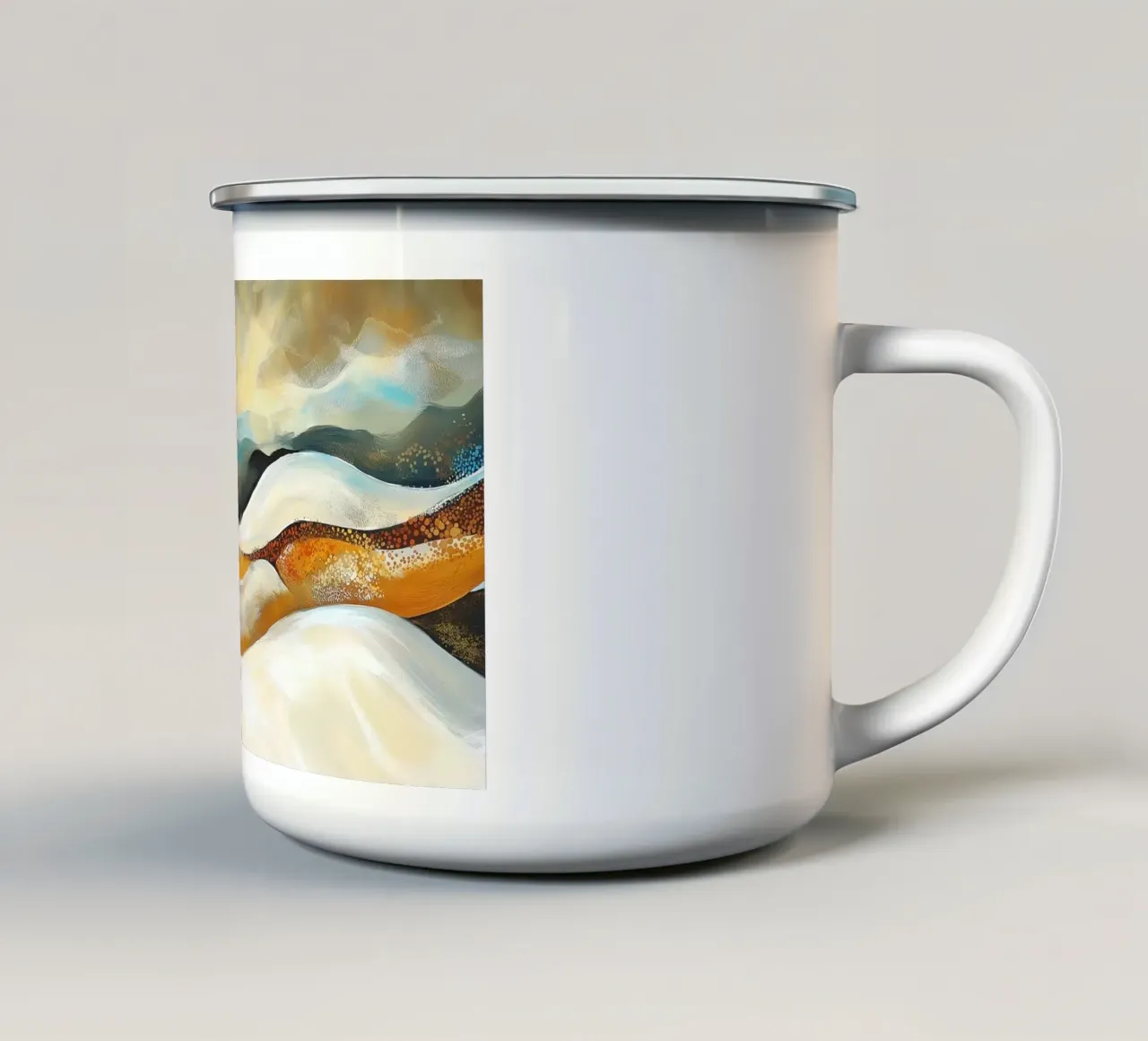 Paesaggio astratto tazza in smalto da Imagine