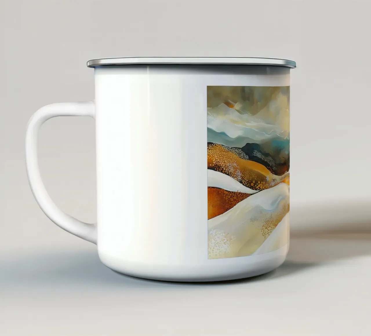 Paesaggio astratto tazza in smalto da Imagine