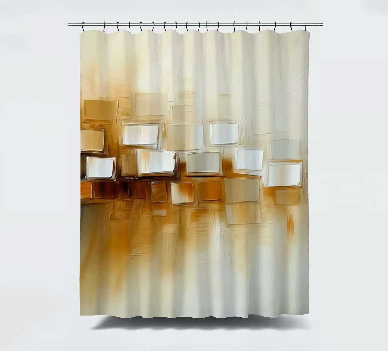 Abstract forms shower curtain by Imagine