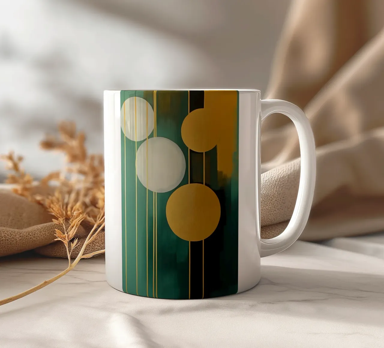 Forme rotonde astratte tazza in ceramica da Imagine