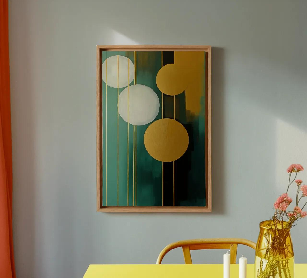 Abstract round shapes canvas by Imagine