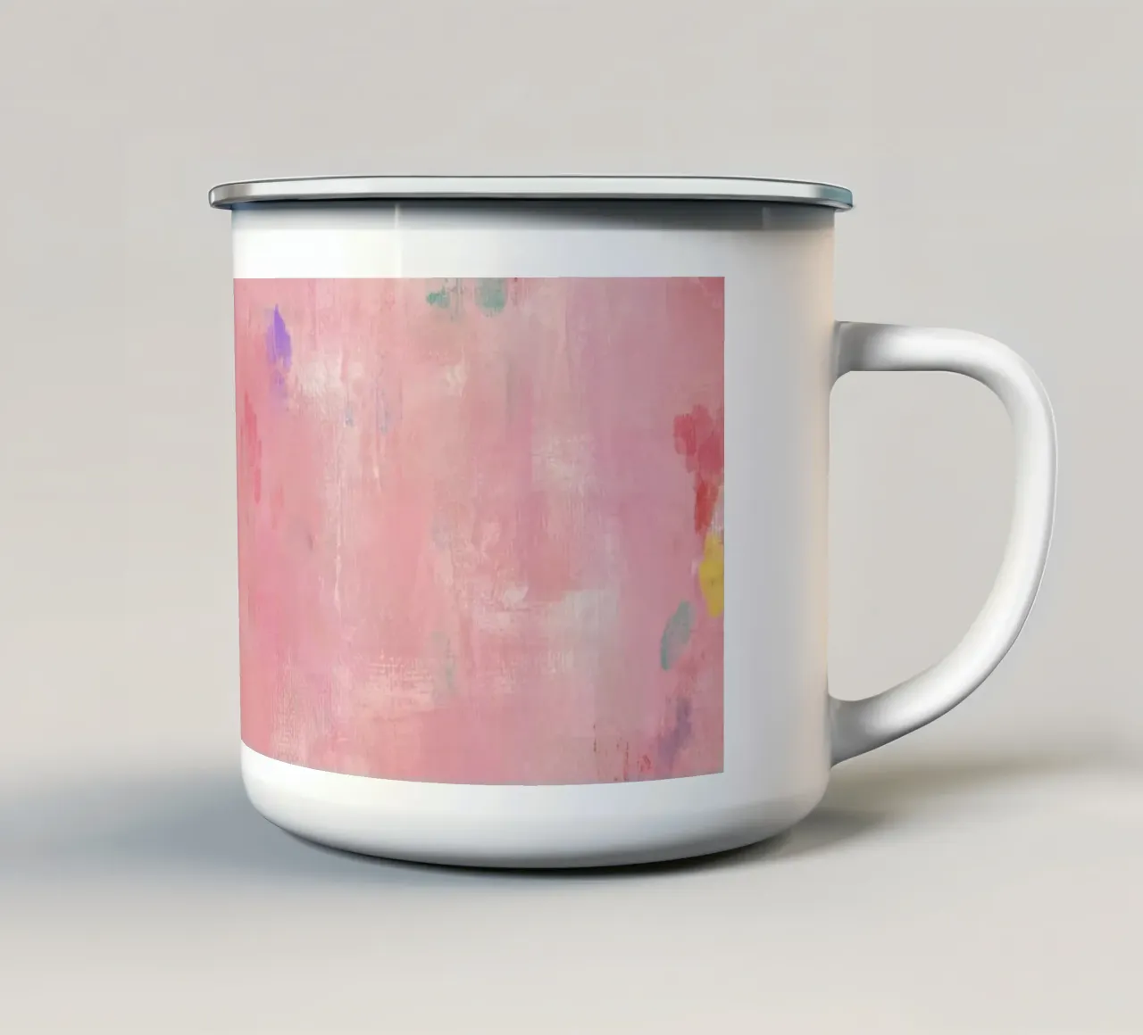 Pink Joyride tazza in smalto da Petra Lang
