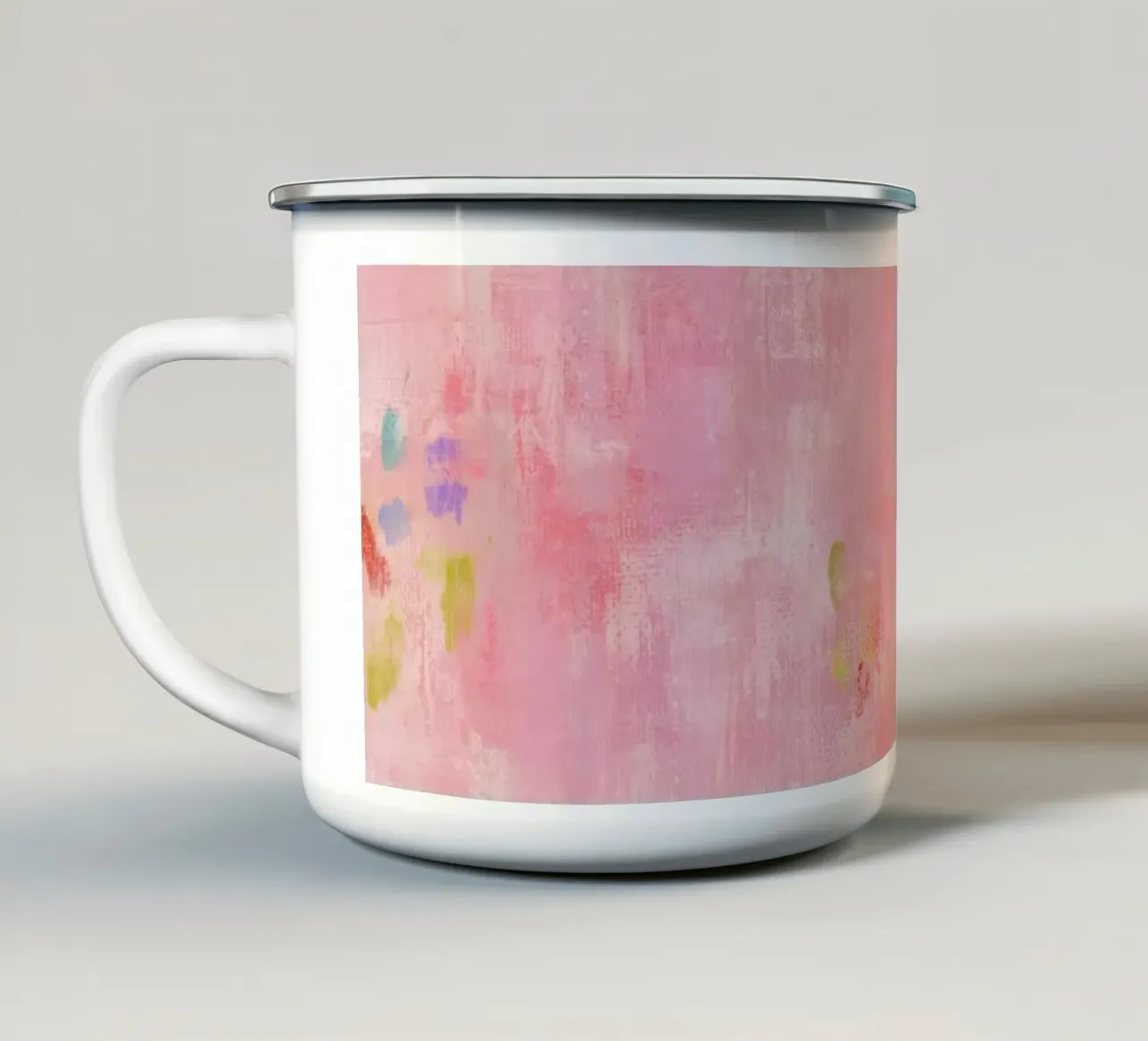 Pink Joyride tazza in smalto da Petra Lang