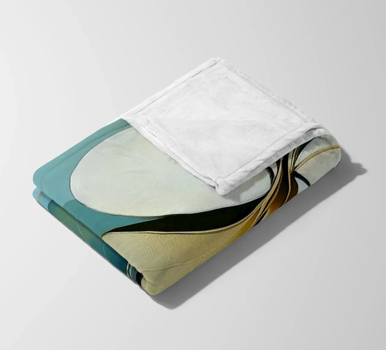 Abstract botanisch fleece blanket by Imagine