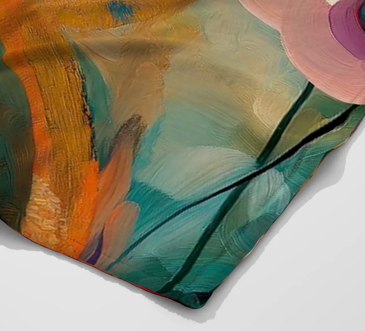 Fiori astratti coperta in pile da Imagine