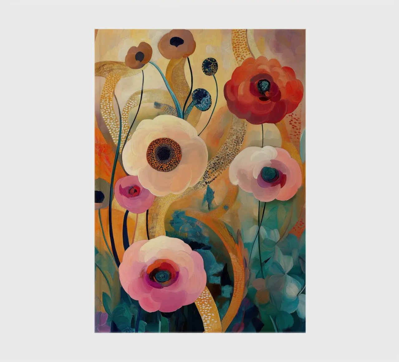 Flowers abstract notebook by Imagine