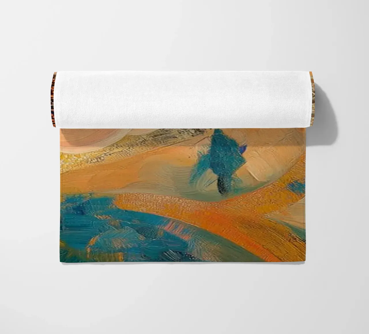 Flowers abstract beach towel by Imagine