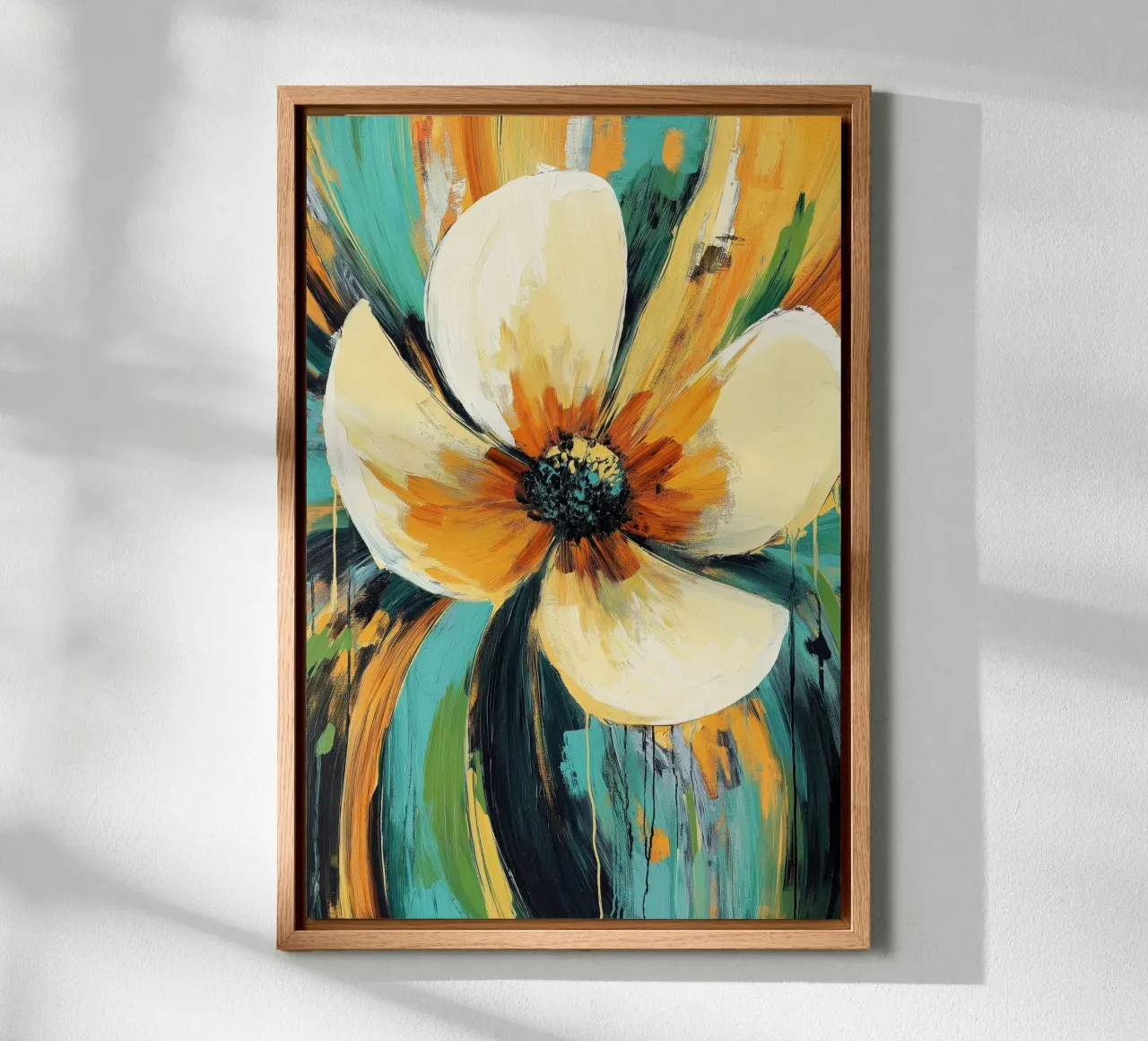 Bloem abstract canvas van Imagine