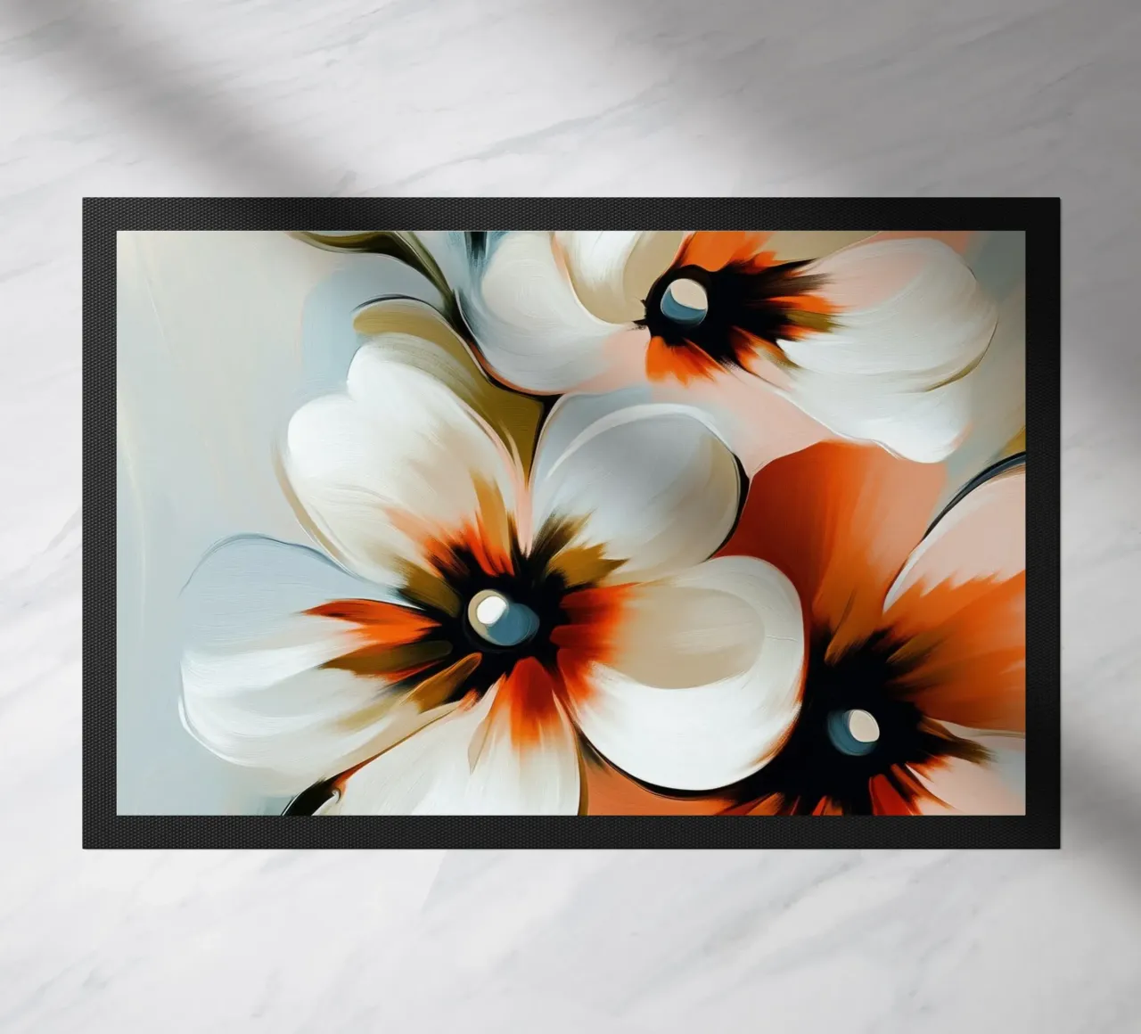 Fiori astratti zerbino da Imagine