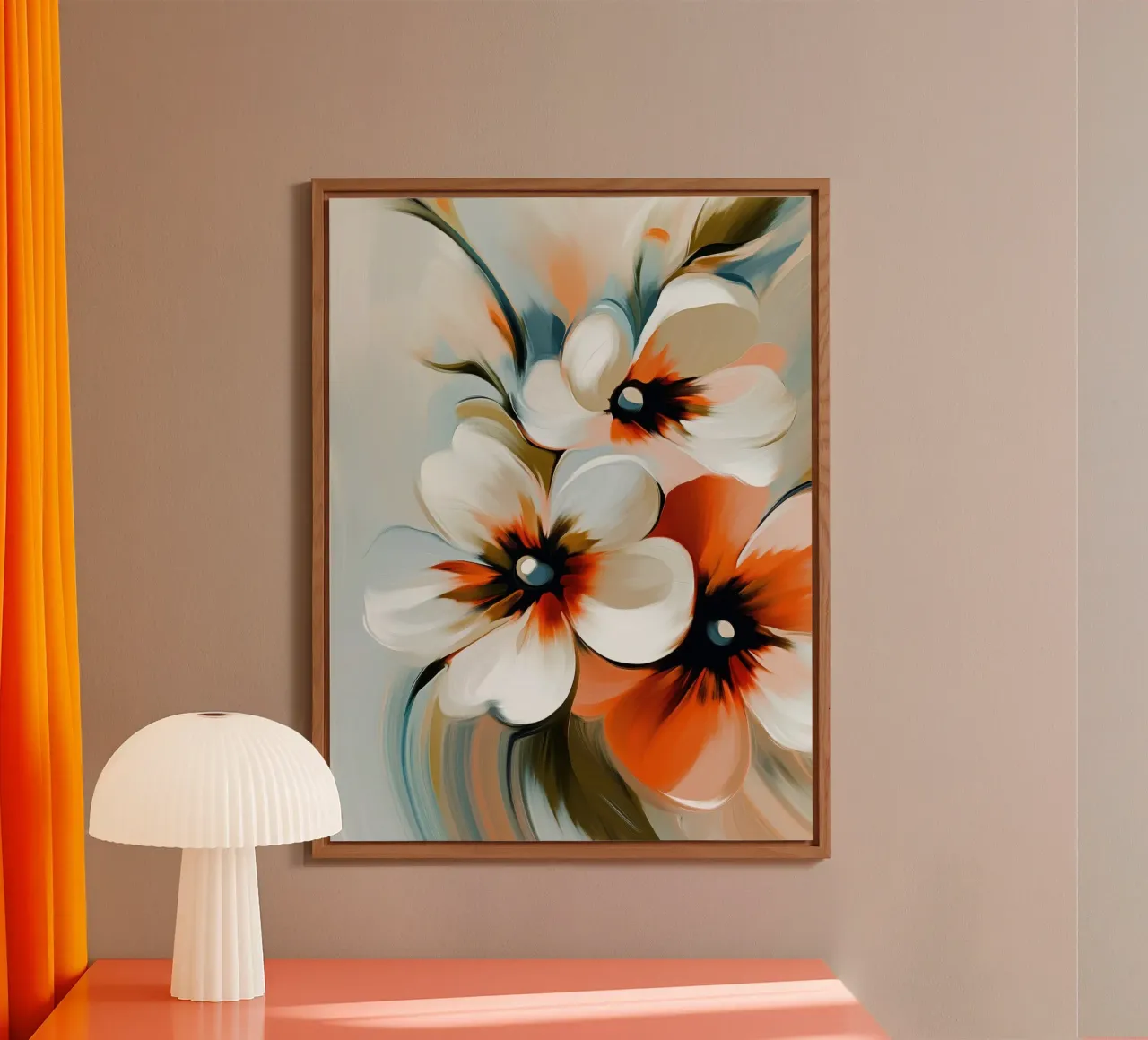 Fiori astratti alluminio dibond da Imagine