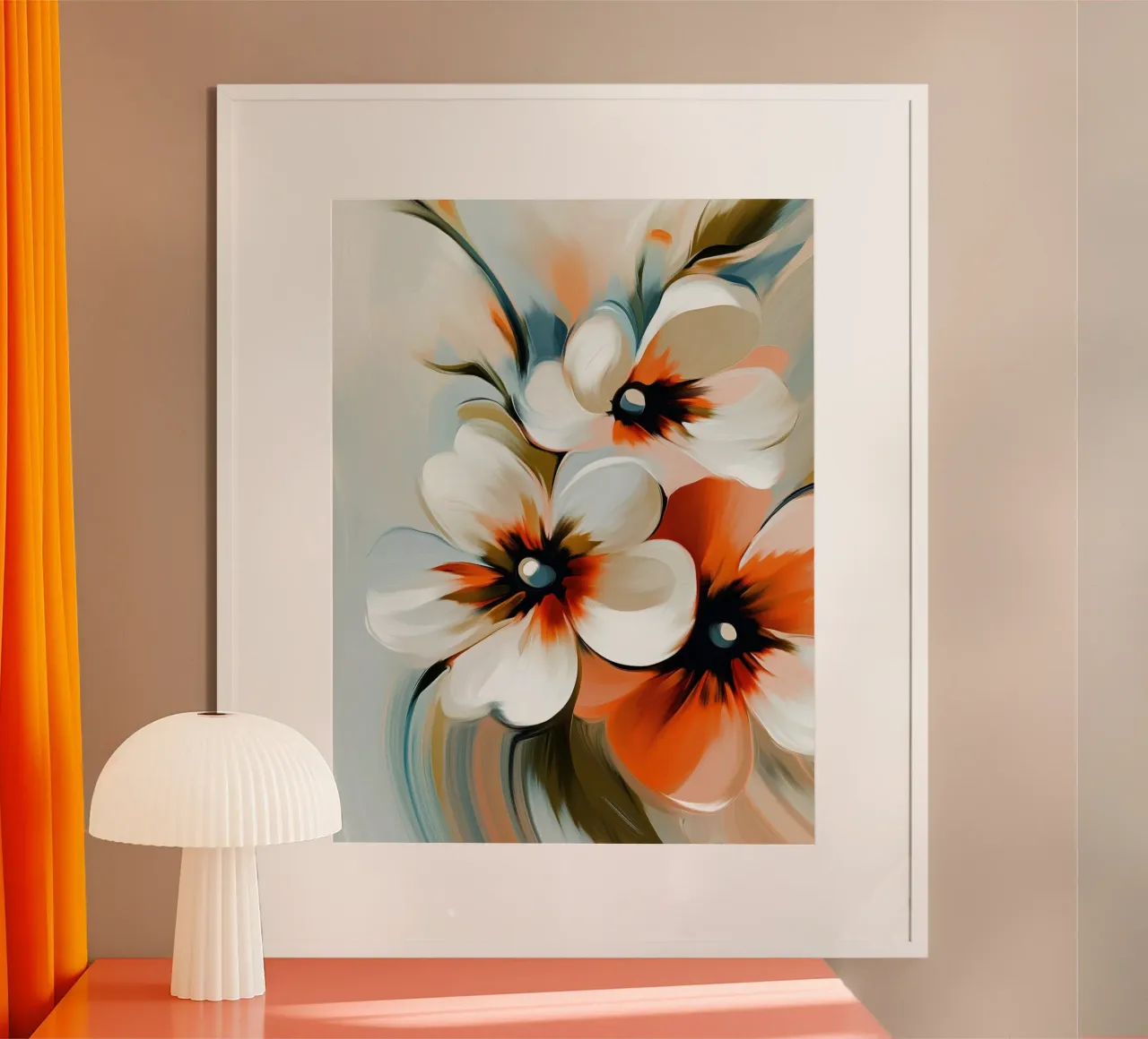 Fiori astratti carta hahnemühle da Imagine