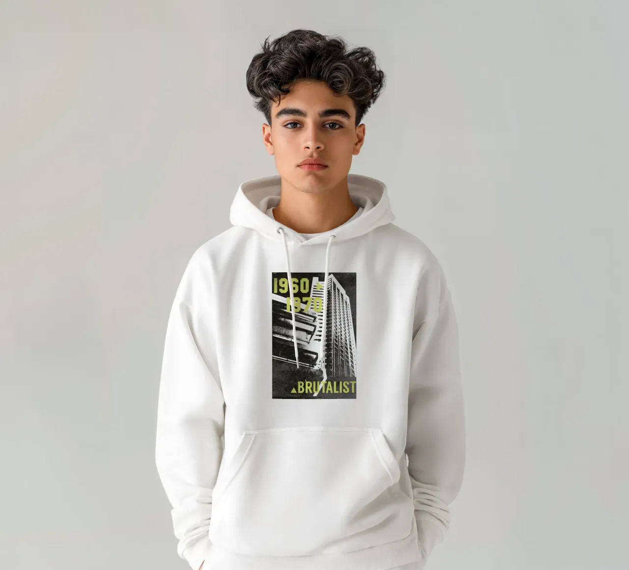 Brutalist felpa con cappuccio da 121 Creatives
