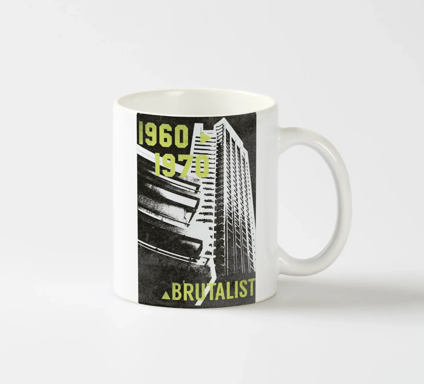 Brutalist ceramic mug by 121 Creatives