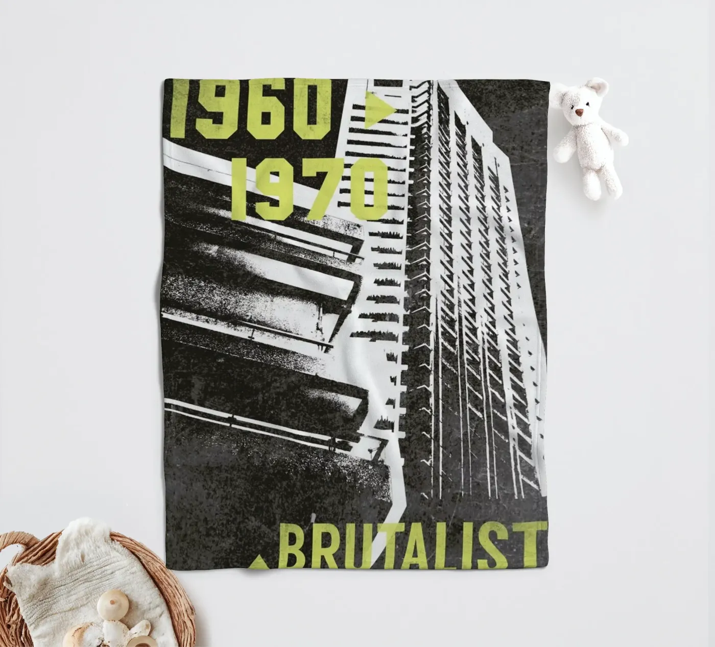 Brutalist Fleecedecke von 121 Creatives